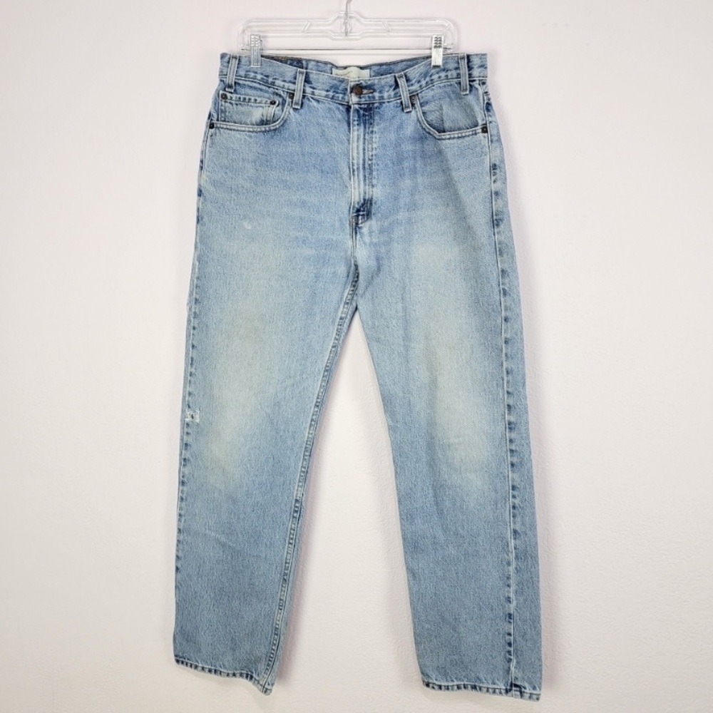 Vintage Levi's Signature Regular Fit Distressed
Stonewash Jeans Size 36×…
